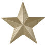 Hammered Metal Star Gold Christmas Decoration, thumbnail 2 of 3