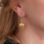 Gold And Silver Ball Boho Filigree Drop Earrings, thumbnail 1 of 9