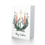 Advent Wreath Candles Modern Xmas Christmas Card, thumbnail 2 of 4