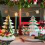 Three Christmas Tree Table Centrepiece Decorations, thumbnail 2 of 3
