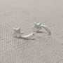 Sterling Silver Shooting Star Stud Earrings, thumbnail 2 of 5