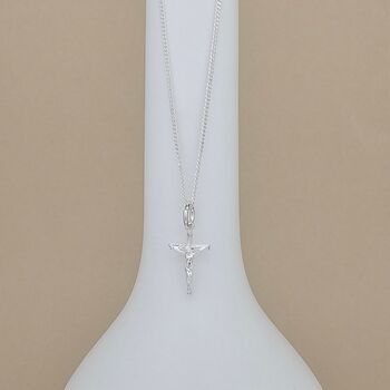 Personalised Sterling Silver Mini Crucifix Necklace, 3 of 6
