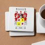 Set Of Four Coat Of Arms Coasters – Personalised Gift, thumbnail 1 of 6