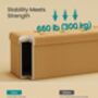 Spacious Foldable Storage Bench Cube Ottoman, thumbnail 8 of 11