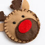 Six Traditional Christmas Baubles Felt Craft Kit, thumbnail 3 of 8