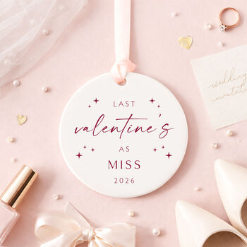 Last Valentines As A Miss Stars Design Bottle Tag Gift, 11 of 12