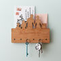 Family Silhouette Wooden Key Holder And Letter Rack, thumbnail 2 of 3