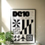 Dc10 Ibiza Club Print | Poster | Wall Art | Geometric | Dj |Clubbing | Patterned | Bauhaus | Print | House Music, thumbnail 4 of 10
