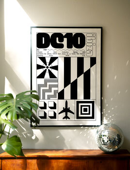 Dc10 Ibiza Club Print | Poster | Wall Art | Geometric | Dj |Clubbing | Patterned | Bauhaus | Print | House Music, 4 of 10