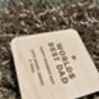 Personsalised Wooden Oak Beer Opener Coaster Gift, thumbnail 3 of 4