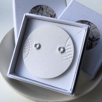 Small Textured Circle Studs, 11 of 12