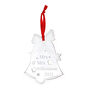 Personalised Mr And Mrs Bell Tree Decoration, thumbnail 2 of 3