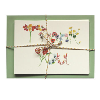 Botanical 'Thank You' Greetings Card, 3 of 4