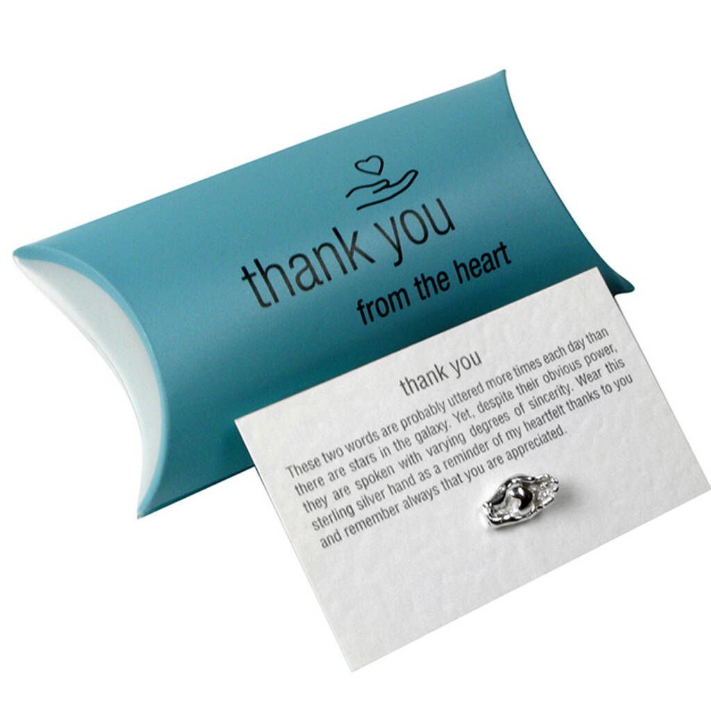 Sterling Silver Thank You Keepsake Gift, 1 of 5
