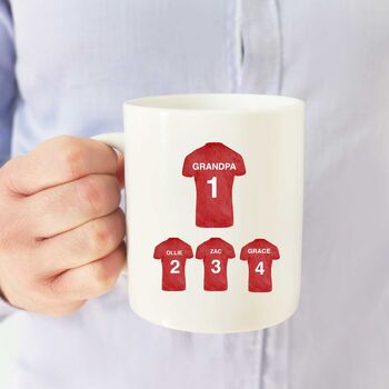 Father's Day Personalised Sports Shirt Mug, 2 of 2