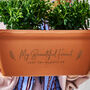 Personalised Gift Terracotta Trough / Window Box, thumbnail 2 of 2