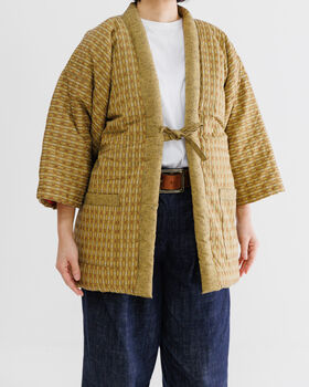 Japanese Padded Cotton Kimono Jacket, 3 of 9