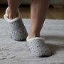 Olivia Grey Spotty Women's Slippers Indoor/Garden Shoes, thumbnail 3 of 6