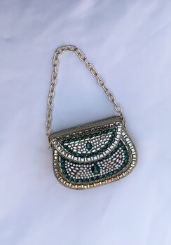 Shiraz Mini Kundan Clutch, 4 of 6