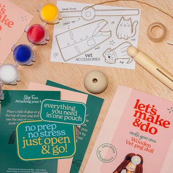 Make Your Own Vet Wooden Craft Kit For Kids, 6 of 7