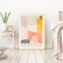 Bauhaus Pastel Mid Century Art Print, thumbnail 2 of 3