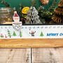 Personalised Advent Slider Merry Christmas Trees, thumbnail 5 of 5