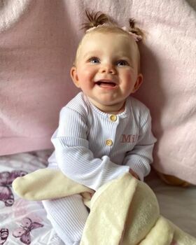 Personalised Ribbed Romper, 10 of 12