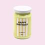Vanilla, Lemon And Goji Berry Happy Birthday Jar Candle, thumbnail 1 of 2