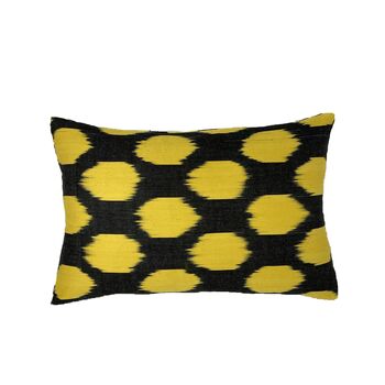 Waterfront Velvet Cushion Double Sided Ikat, 4 of 4