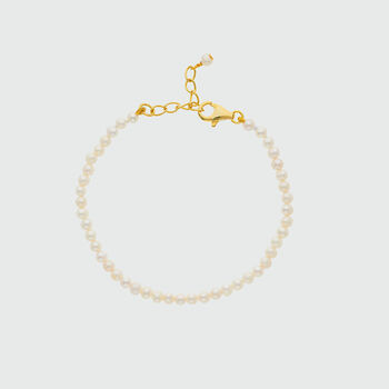 Lexham Freshwater Pearl And Gold Plated Bracelet, 3 of 4