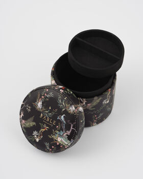 Wonderland Black Round Jewellery Box, 4 of 5