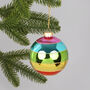 G Decor Sparkling Rainbow Glass Christmas Tree Bauble, thumbnail 3 of 4