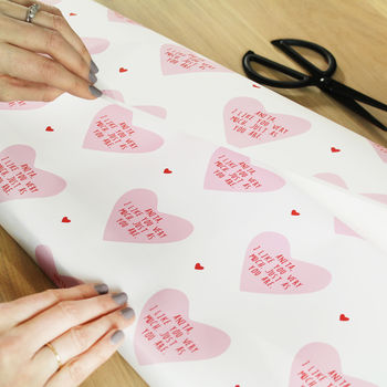 Just As You Are, Personalised Wrapping Paper, 2 of 2