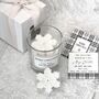 Personalised Christmas Candle Gift Boxed / Snowflake Design, thumbnail 4 of 8