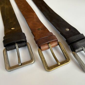 Premium Quality Personalised Genuine Leather Belt, 8 of 10