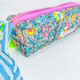 Handmade Quilted Floral Pencil Case, thumbnail 2 of 4