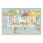 'The World Is Your Oyster' Map Print, thumbnail 3 of 5