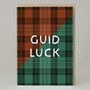 Tartan 'Guid Luck' Card, thumbnail 1 of 2