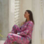 Pink Silk Blend Pyjama Set, thumbnail 2 of 9