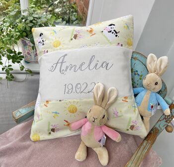 Sunshine Farm Animals Name Cushion Personalised, 7 of 8