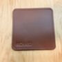 Personalised Leather Coaster, Conker Brown, thumbnail 11 of 11