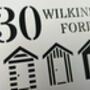 Personalised Beach Huts Design House Sign Acrylic, thumbnail 4 of 9