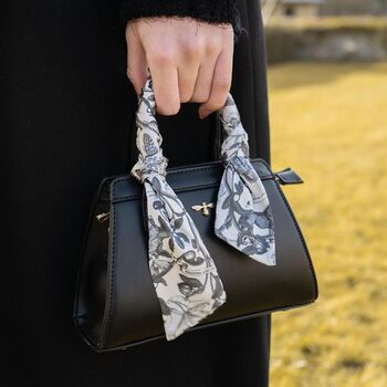Tree Of Life Black Mini Structured Tote, 6 of 6