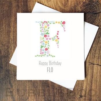 Personalised Initial Birthday Card, 6 of 12