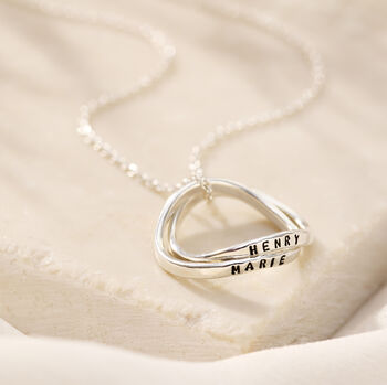 Personalised Infinity Double Hoop Necklace, 4 of 9
