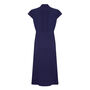 Petal Sleeve Forties Style Dress In French Navy Crepe, thumbnail 4 of 4