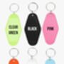 Personalised Custom Text Motel Keychain Keyring, thumbnail 2 of 10