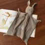 Personalised Organic Cotton Easter Bunny Baby Comforter, thumbnail 4 of 12