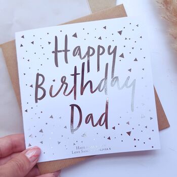 Happy Birthday Dad! Personalised Birthday Card Daddy, 3 of 5