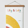 Personalised Rainbow Height Chart, thumbnail 4 of 7